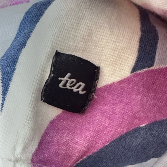 Tea Tiered Henley Dress Over the‎ Rainbow in Purple Size 6 100% Cotton jersey - Picture 6 of 6